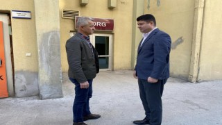 Recep Dere, Çubuk Belediyesi Temizlik İşleri Müdürlüğü'nde Görev Yapan Emin Bostan'ın Taziye Ziyaretinde Bulundu
