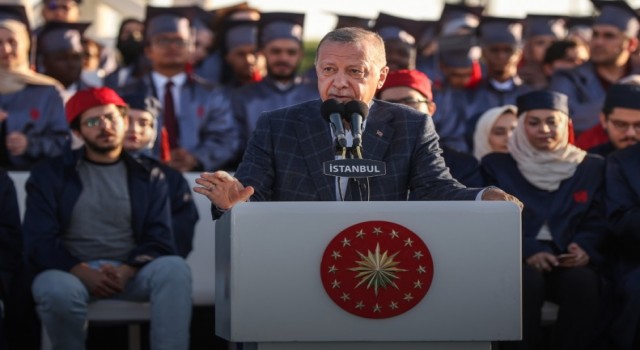 Cumhurbaşkanı Erdoğan, İbn Haldun Üniversitesinin mezuniyet töreninde konuştu