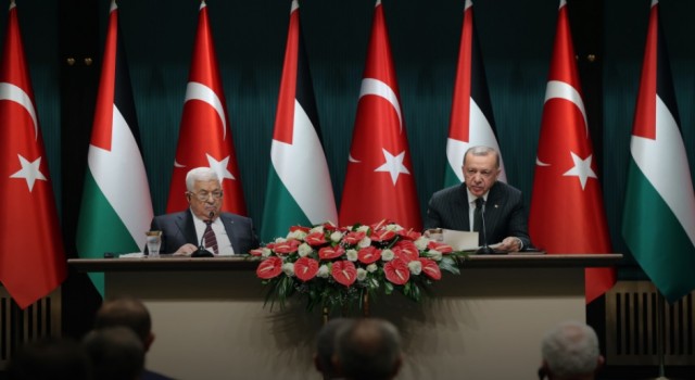 Cumhurbaşkanı Erdoğan, Filistin Devlet Başkanı Abbas ile ortak basın toplantısında konuştu