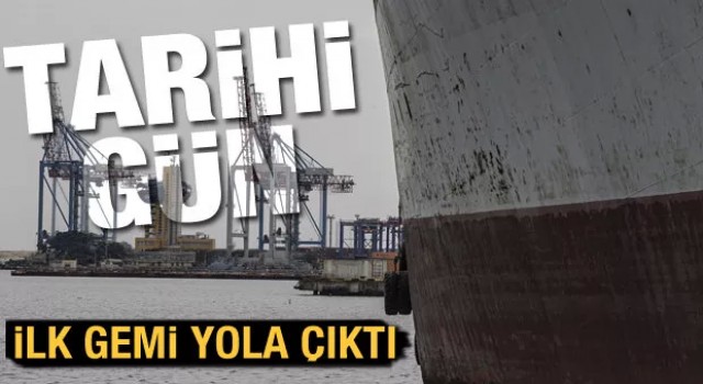 Odessa'dan ilk tahıl gemisi yola çıktı