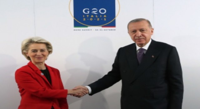 Cumhurbaşkanı Erdoğan, AB Komisyonu Başkanı Von der Leyen ile telefonda görüştü