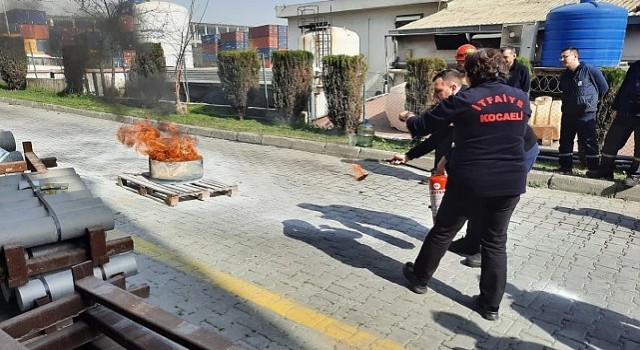 Kocaeli İtfaiyesi eğitimlerine devam ediyor