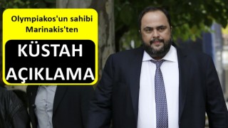 Olympiakos'un sahibi Marinakis'ten küstahça açıklama: Kendi şehrimizde kazandık