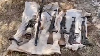 Pençe-Kilit Operasyonu bölgesinde teröristlerin kullandığı çok sayıda silah ele geçirildi