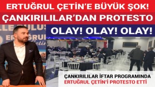 Pursaklar'da Yerel Seçimin Yönü Belli Oldu! Çankırılılar İftar Programında Ertuğrul Çetin'i Protesto etti...